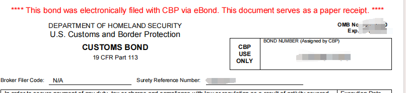 Bond document
